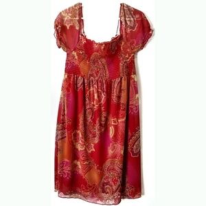 🔵Cha Vente Print Dress Sz Medium